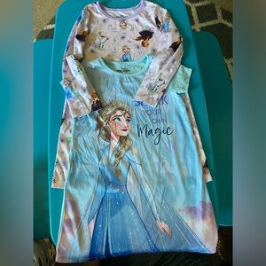 Girls pj night gowns size 6